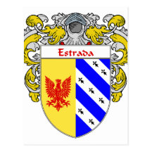 Estrada Coat of Arms (Mantleed) Postcards