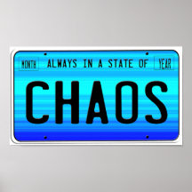 État d'affiche de chaos