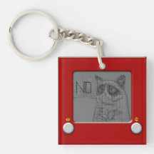 Etch A Grump Acrylic Key Chains