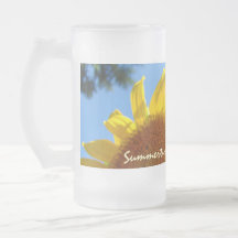 Été ! Le verre givré attaque des tournesols Tasse