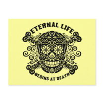 Eternal Life Begins at Death Postcard