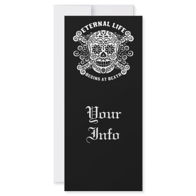 Eternal Life Begins at Death Rack Cards by kbilltv