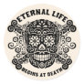 Eternal Life Begins at Death Round Stickers