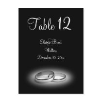 Eternity Table Number (black)