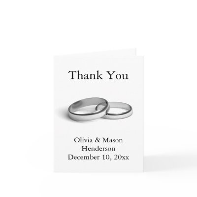 Eternity Thank You Card (white) by prettyfancyinvites