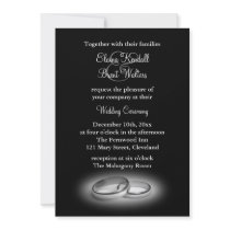 Eternity Wedding Invitation black