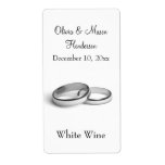 Eternity Wedding Wine Label (white)