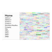 Ethan Text Design II Business/Profile Card Business Card Template
