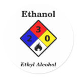 Ethanol MSDS Sticker