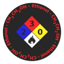 Ethanol MSDS Sticker