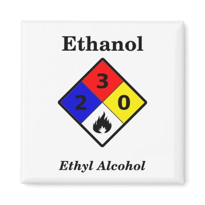 Ethanol MSDS Warning Symbol Magnet by yarddawg