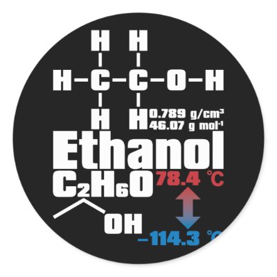 Ethanol Round Stickers by auraclover