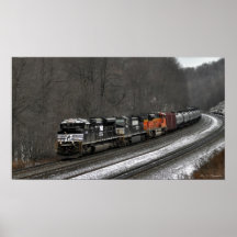 Ethanol Train in Snow Print