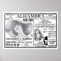Ethel Clayton 1920 vintage movie ad poster