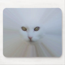 ethereal white cat mouse mats