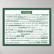 "Ethics Word Poster"