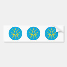 Ethiopia Coat of Arms Bumper Sticker