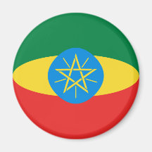Ethiopia Fisheye Flag Magnet