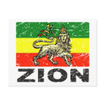 Ethiopia Flag Circa 1840 Rastafari Postcard