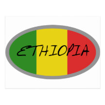 Ethiopia flag design! postcards