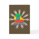 Ethiopia Flag Map 2.0 Greeting Card