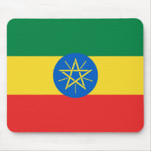 Ethiopia Flag Mousepad