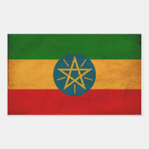 Ethiopia Flag Rectangular Stickers