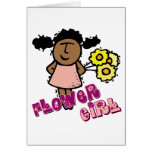 Ethnic Flower Girl Greeting Cards