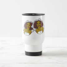 Ethnic Lesbian Wedding Travel Mug