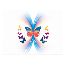 Étincelle de papillon carte postale
