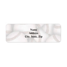 Étiquette de adresse de retour de base-ball étiquette d’adresse retour