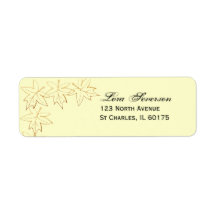 Étiquette de adresse de retour de bord de feuille  étiquettes d’adresse retour