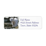 Étiquette de adresse de retour d'ours blanc de béb étiquette d’adresse retour