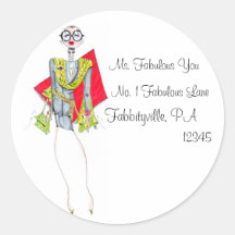 Étiquette de adresse fabuleux - autocollants