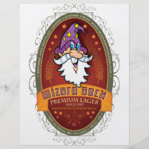 Étiquette de bière de Bock de magicien Tract Customisé