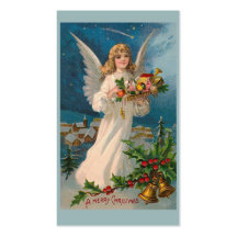 Étiquette de cadeau "d'ange de Noël" Modèles De Cartes De Visite