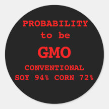Étiquette de GMO Adhésif