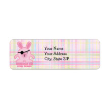 Étiquette de lapin de pirate étiquettes d’adresse retour