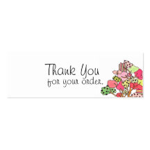 Étiquette de Merci Cartes De Visite Personnelles