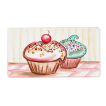 Étiquette de petit gâteau étiquette d’expédition