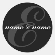 Étiquette d'initiale d'E Autocollants