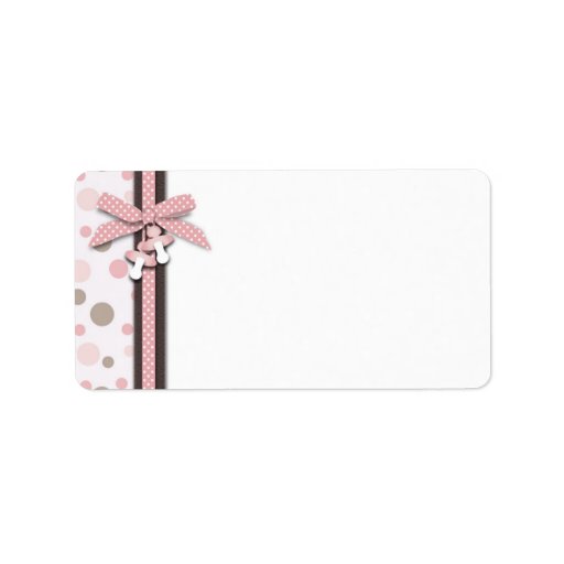 Étiquette M de cadeau de fille Étiquettes D’adresse