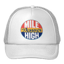 Étiquette vintage de Denver Casquettes De Camionneur