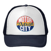 Étiquette vintage de Detroit Casquette De Camionneur
