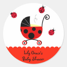 Étiquettes d'autocollants de faveur de baby shower