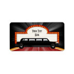 Étiquettes de adresse de limousine et de marquis d étiquette d’adresse
