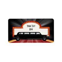 Étiquettes de adresse de limousine et de marquis d étiquette d’adresse