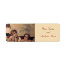 Étiquettes de adresse de retour de Noël d'ange Étiquettes D’adresse Retour