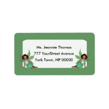 Étiquettes de adresse féeriques de flottement étiquette d’adresse