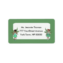 Étiquettes de adresse féeriques de flottement étiquette d’adresse